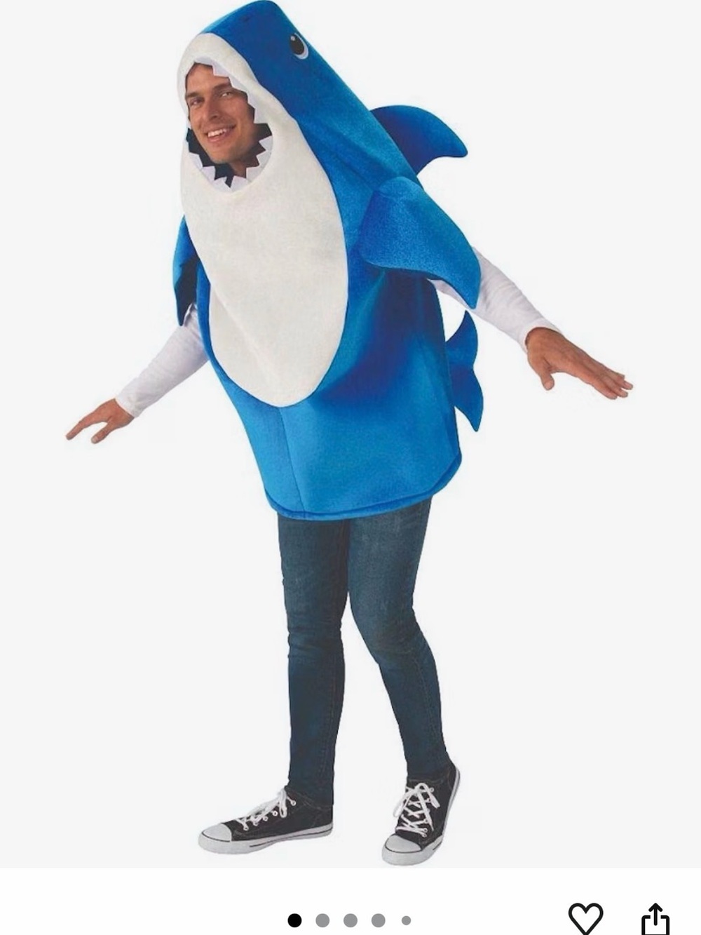 Baby Shark: Daddy Shark Costume for adult men standard